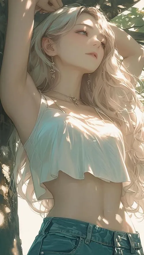 Gái anime to tròn với nét vẽ mềm làm tim anh em rung nhẹ