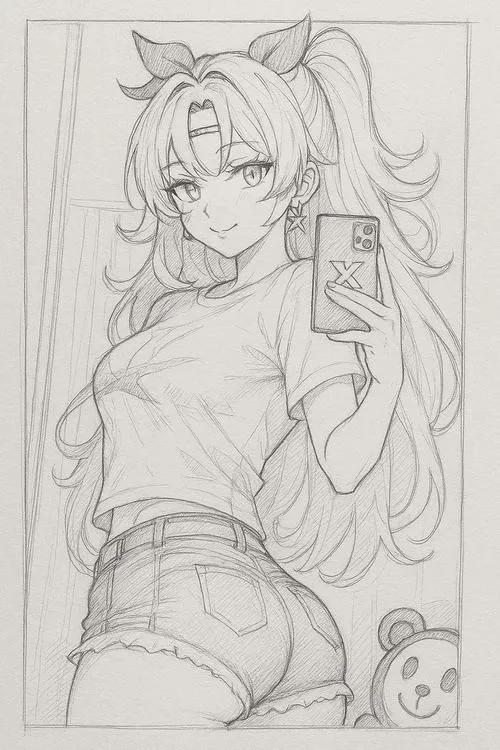 Vòng eo gọn và vòng ngực đầy đặn tạo nên bố cục quyến rũ