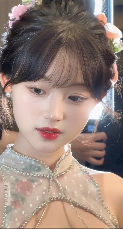 Quạt giấy và trâm cài tóc làm nổi tạo hình cổ trang