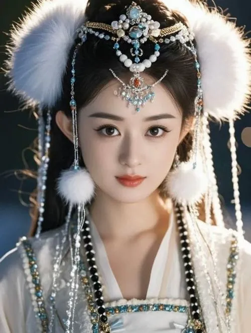 Thiếu nữ cổ đại hòa ánh sáng mềm dịu dàng