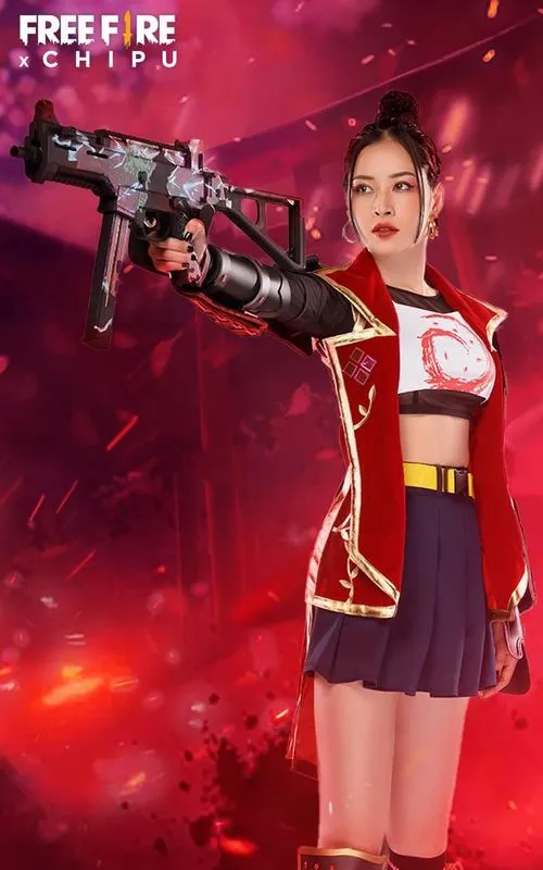 Gái xinh hóa thân nhân vật Free Fire với ánh mắt đầy thần thái chiến đấu