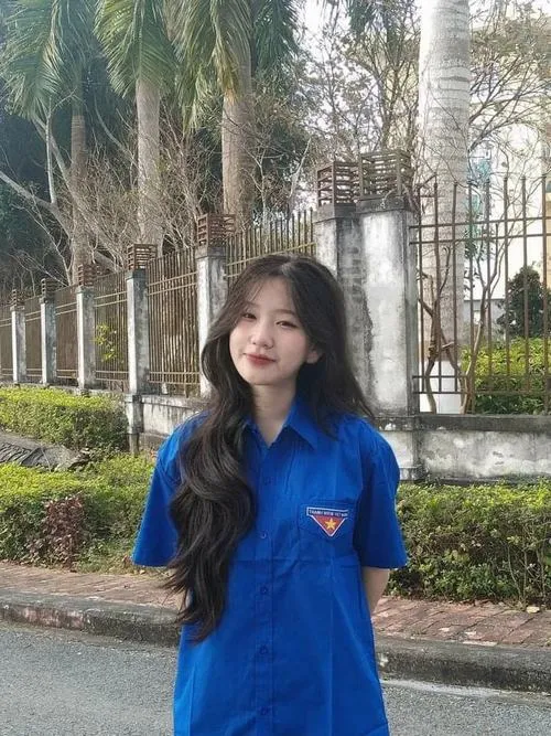 Ảnh gái xinh lớp 10 mang nét đẹp trong veo của tuổi học trò