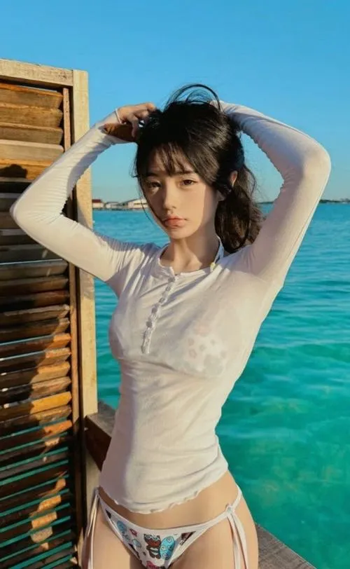 Gái xinh tăng sức hút nhờ đôi môi liếm môi gợi mở