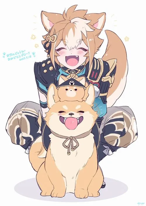 Hình Diona chibi tai mèo, ôm thú bông, biểu cảm vui, màu sáng, hợp làm avatar.