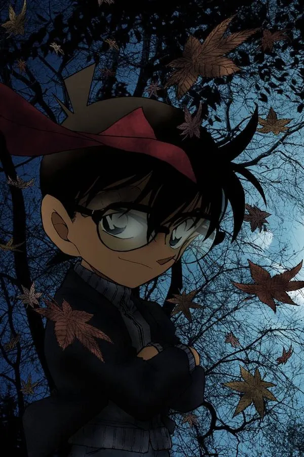 Hình nền thằng nhóc bốn mắt bên nơ đổi giọng, màu trắng đen gọn, nhìn vào thấy rất lạnh