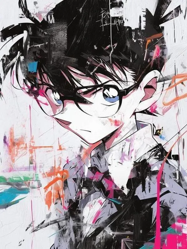 Ảnh bìa thần chết nhí vẽ phá cách, mảng màu đen đỏ, cảm giác suy luận sắc như dao