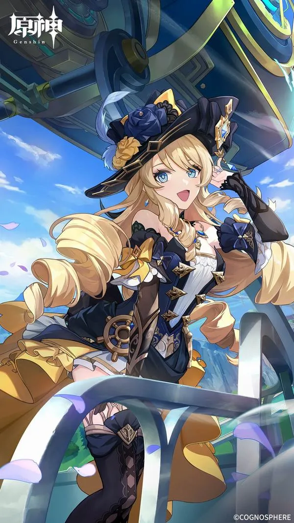 Ảnh anime Jean chi tiết trang phục rõ, nền có chiều sâu vừa đủ, không làm rối icon mobile.