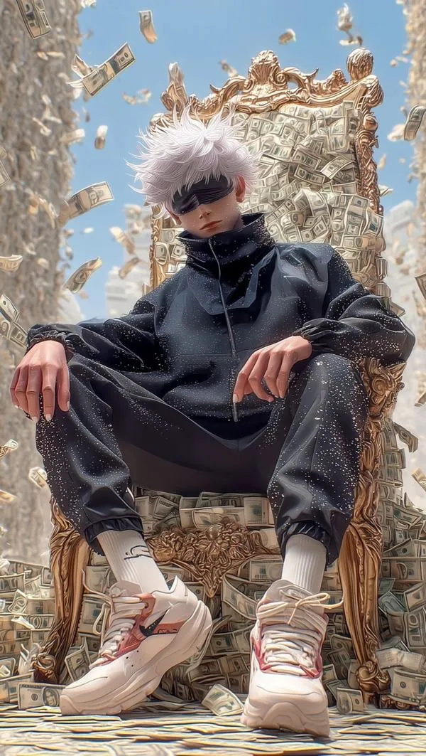 Hình nền đẹp Thầy Năm ngồi thư thái, outfit đen cổ cao, tông be tối giản mà sang