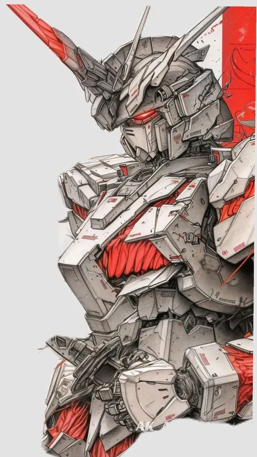 Ảnh bìa Gundam Freedom, dáng đáp xuống, chân gập rõ, bụi bay dưới hông, cảm giác điện ảnh