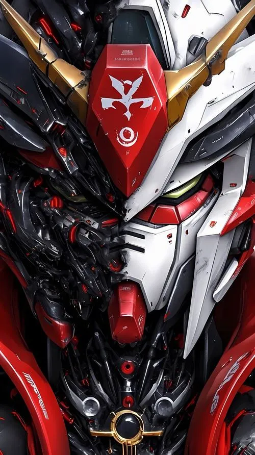 Ảnh fanart Gundam Heavyarms, dàn pháo mở, băng đạn chi tiết, khói mỏng phủ quanh vai