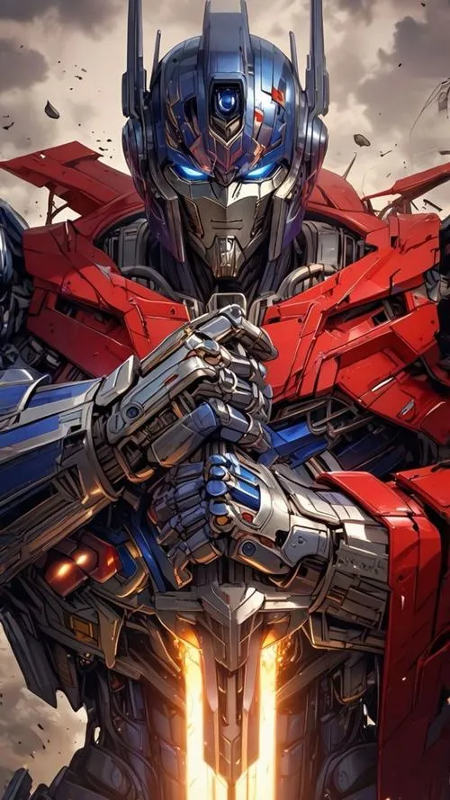 Ảnh bìa mecha Gundam Astray Red Frame, katana rút nửa chừng, vệt lửa bắn, chất ngầu rõ