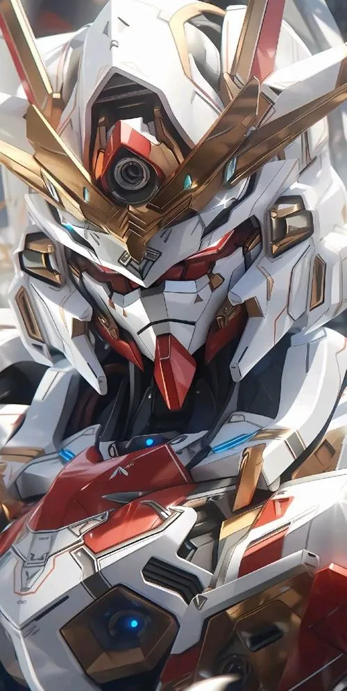 Hình nền Gundam Sazabi đỏ, vai to bản, bàn tay nắm chặt, lực khung hình mạnh và gọn