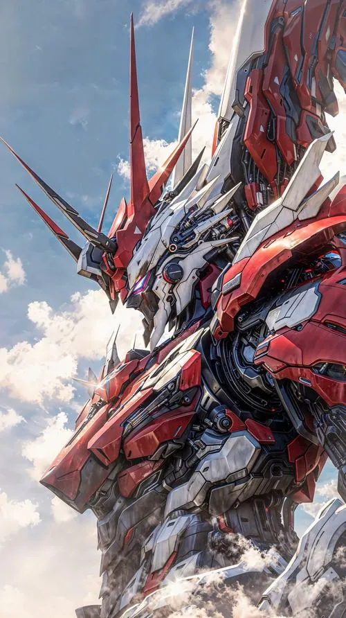 Ảnh nền độ phân giải cao Gundam Nu, bazooka vác vai, ống dẫn năng lượng chạy dọc cẳng tay