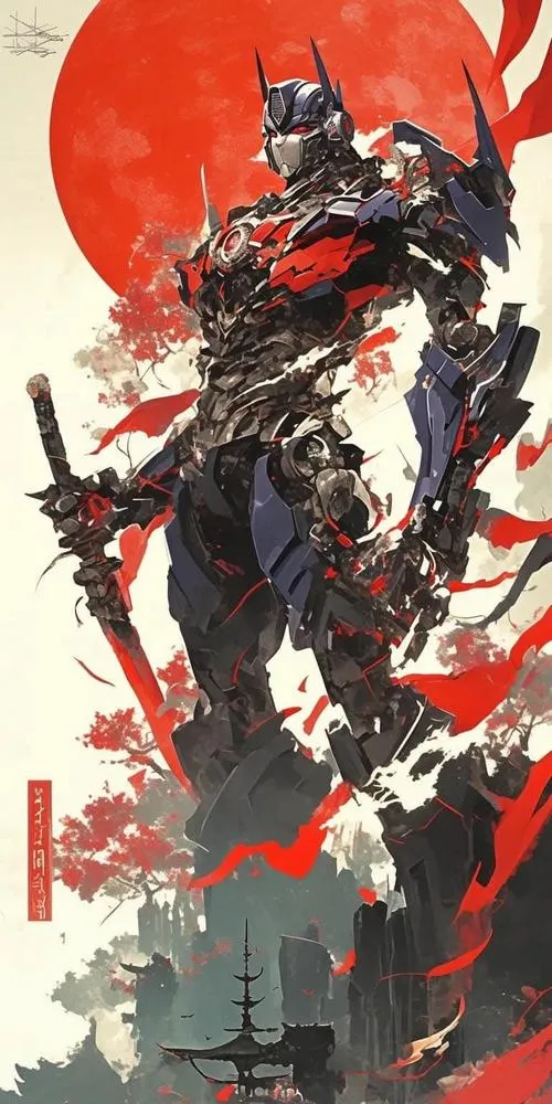 Ảnh bìa mecha Gundam Wing, góc nhìn toàn cảnh, trạm không gian phía sau, chiều sâu rất đã