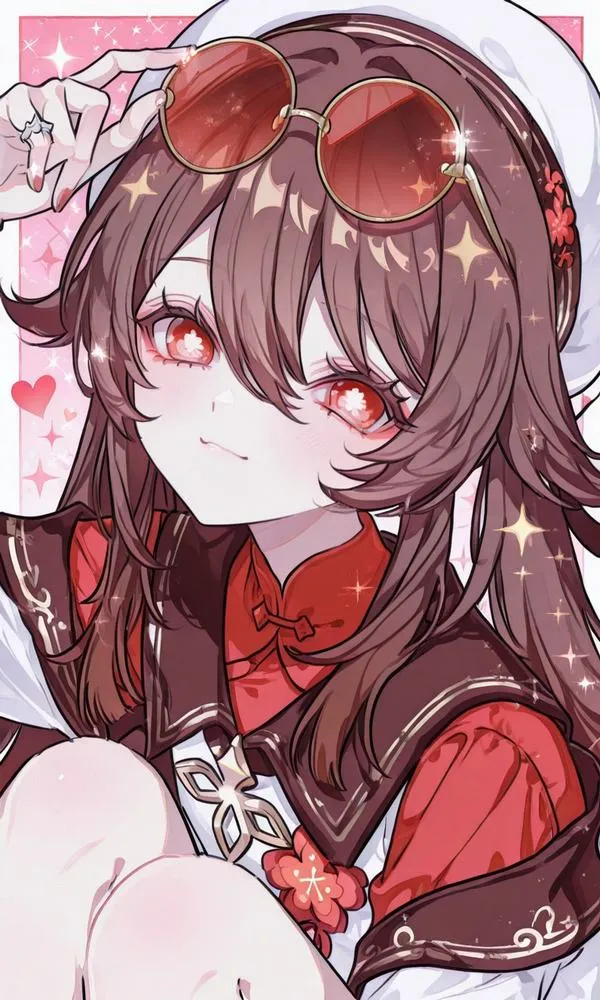 Ảnh nền HuTao phong cách thơ ca, khoảng trống rộng, tông trầm, nhìn thoáng mà vẫn có hồn.