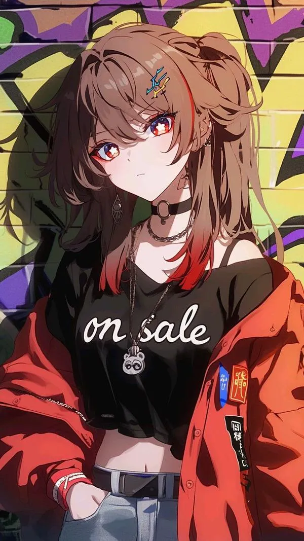 Hình nền điện thoại HuTao cận tay đeo nhẫn, hạt lửa nhỏ, nền tối giúp icon nổi rõ.