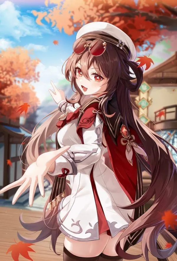 Ảnh bìa Hu Tao trong không gian u tịch, ánh sáng viền mềm, nhìn lâu không thấy nặng nề.