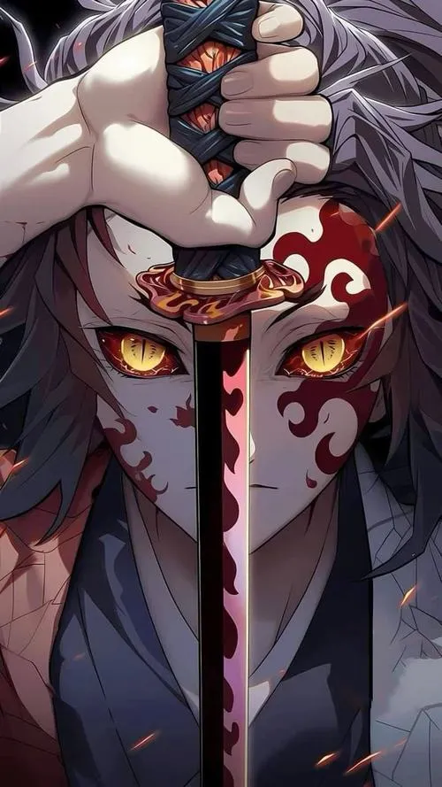 Hình cận cảnh tay nắm kiếm, đồng tử lấp ló sau lưỡi thép, cảm giác căng và rợn rất thật