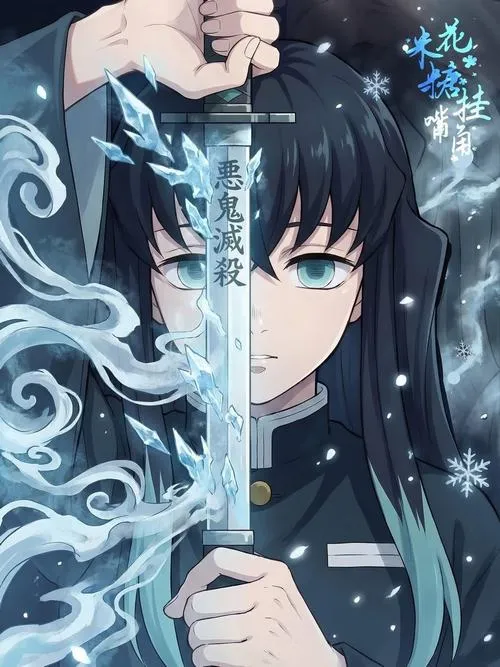 Ngắm 75 Ảnh Hình Nền Muichirou Tokito ngầu đẹp với tông xanh và ánh mắt sắc lạnh