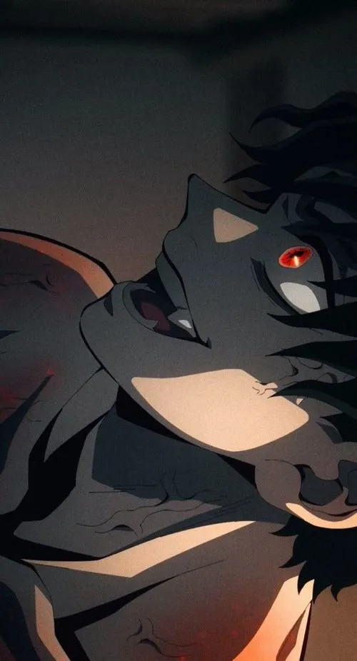 Hình đẹp quỷ dạng cơ bắp, da tối và móng sắc, góc thấp khiến sức mạnh áp đảo hơn.