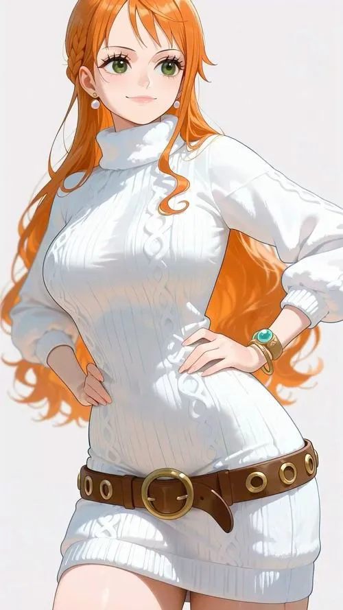 Ảnh Nami nở nụ cười tự tin, góc chụp cận làm nổi đường nét và ánh mắt lanh lợi