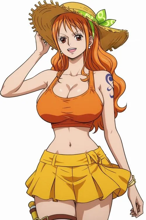 Hình Nami ngồi bên cửa sổ, ánh nắng rơi trên tóc, tạo cảm giác yên mà không hề yếu