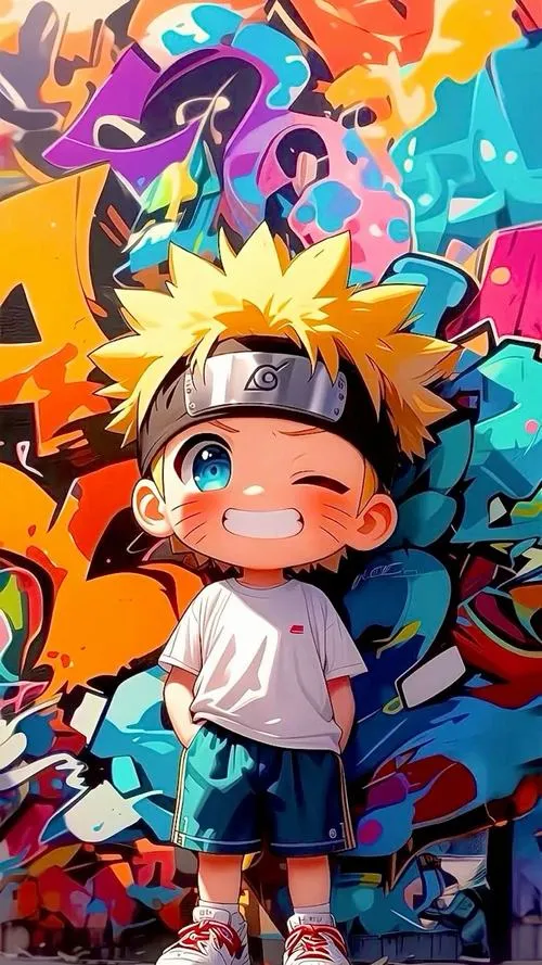 Avatar phiên bản chibi tóc vàng, màu sắc rực rỡ, vibe vui nhộn nhưng vẫn đúng chất Làng Lá.