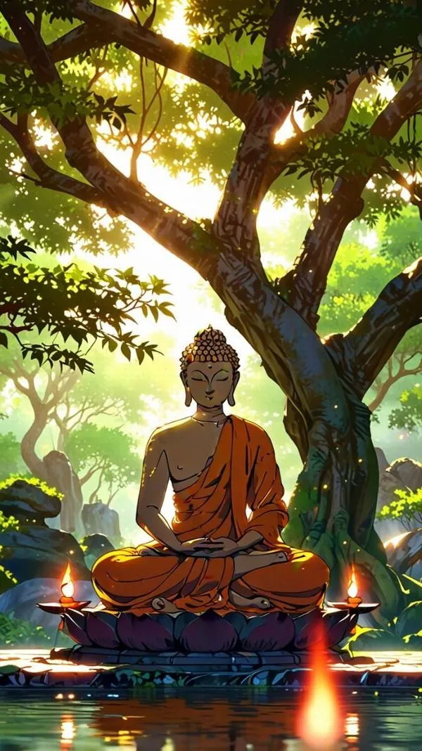 Chọn nền Phật Ultra HD cho màn hình lớn sáng rõ từng lớp