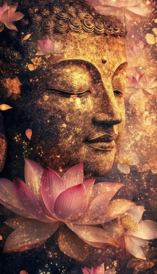Ngắm Phật Thích Ca giữa ánh vàng hòa 4K