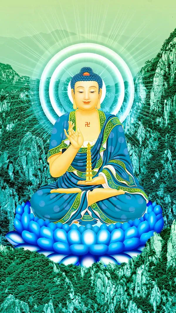 Chọn Tịnh Lưu Ly xanh lưu ly làm màu sắc chủ đạo an yên