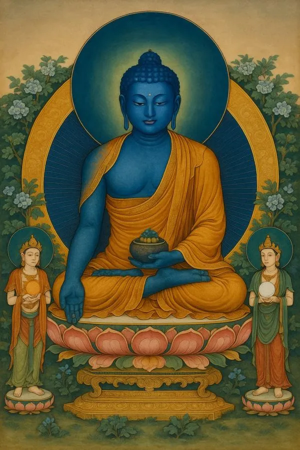 Chạm ánh sáng lưu ly lan nhẹ cho tâm an trí tịnh