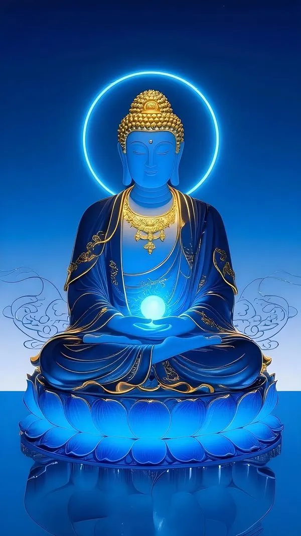 Nền Tịnh Lưu Ly gợi sắc xanh trong trẻo giúp mắt dịu