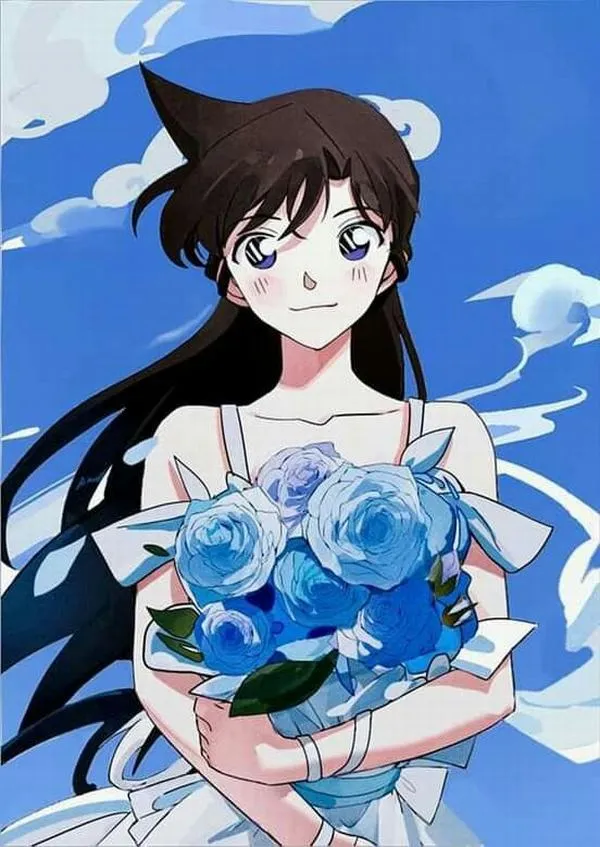 Hình anime Ran trong lớp học, ánh sáng tán mềm qua cửa sổ, bố cục thoáng, hợp hình nền điện thoại