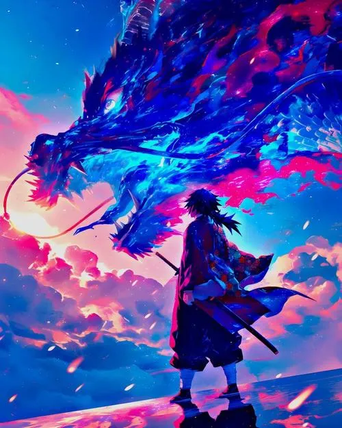 Bộ 72 Ảnh Hình Nền Tomioka Giyuu ngầu lạnh lùng ít nói với ánh sáng xanh đặc trưng