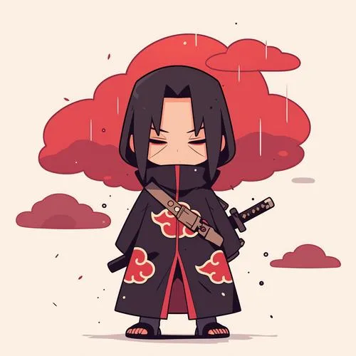 Loạt 62 Ảnh Itachi Chibi cute tông đỏ đen nhìn vừa ngầu vừa dễ thương