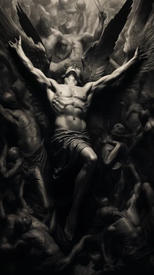 Trục xuất khắc tên Lucifer lên nền đá và vệt tro