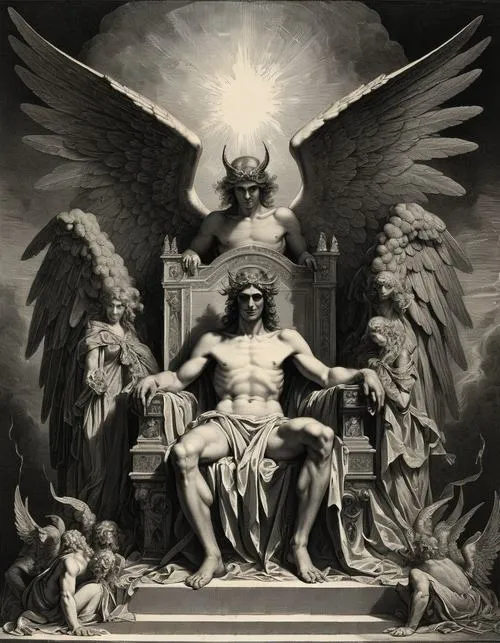 Ảnh Lucifer thiên thần sa ngã, ranh giới giữa trừng phạt và tự do mỏng như tro