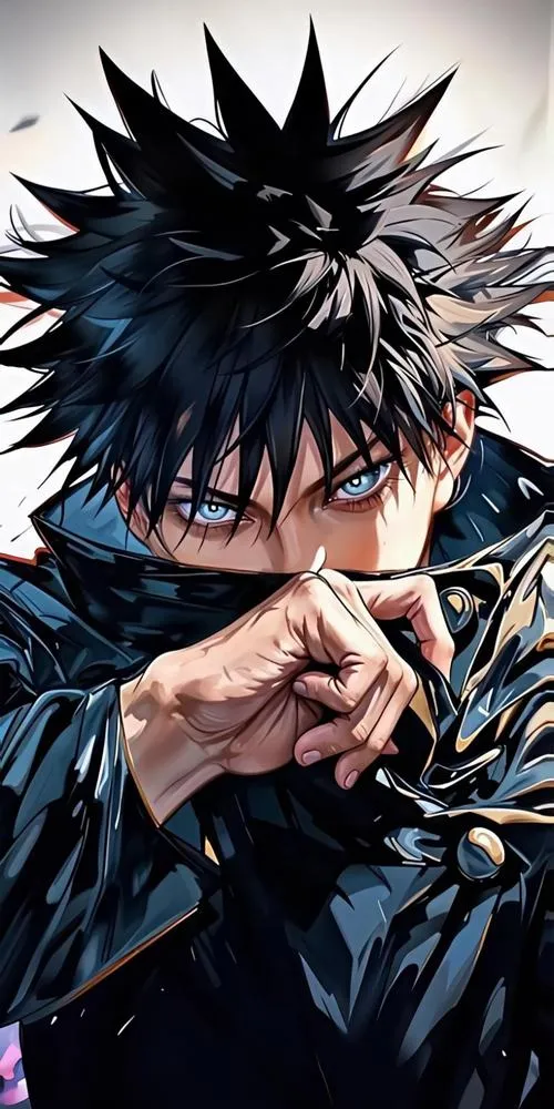 Hình Megumi cùng dấu ấn Thập Chủng Ảnh Pháp Thuật nền đen tạo chiều sâu điện ảnh