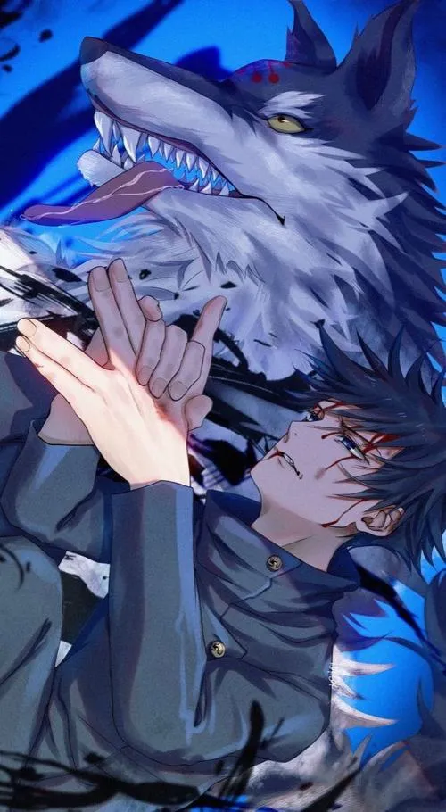 Hình nền điện thoại 4K Megumi ẩn trong bóng của mình mood bí ẩn hợp giao diện tối