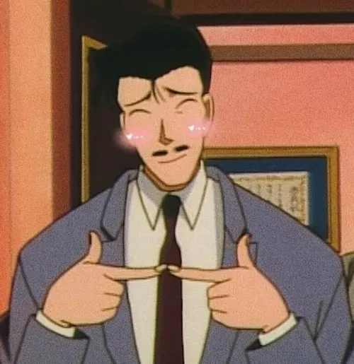 Hình troll Kogoro Mori ngại ngùng, lời thoại ngắn gọn cà khịa siêu lầy lội.