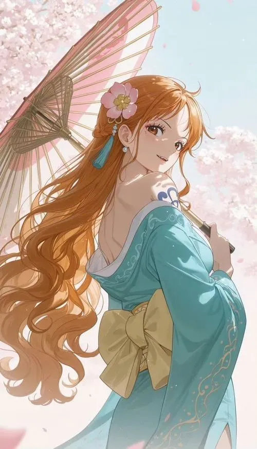 Ảnh Nami nhìn nghiêng, hậu cảnh mặt nước phản quang, tạo chiều sâu mềm và trong trẻo