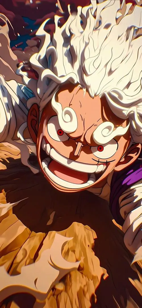 Ảnh nền One Piece có la bàn và túi đồ, vibe lên đường, nhìn là muốn đi xa.