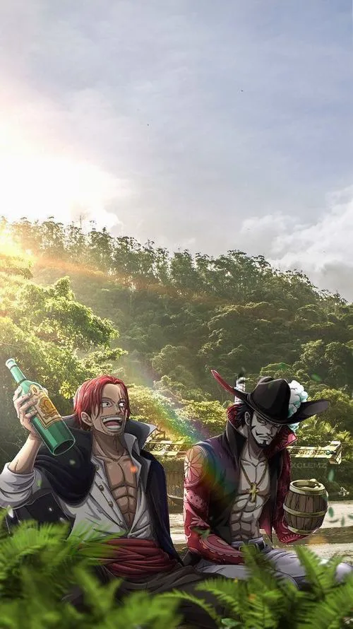 Ảnh fanart One Piece nhấn chi tiết trang phục dày, phụ kiện nhiều, nhìn kỹ càng cuốn.