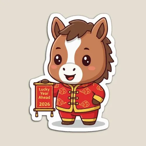 69 Ảnh Ngựa Chibi Tết Bính Ngọ phong cách linh vật dân gian đậm chất truyền thống Việt