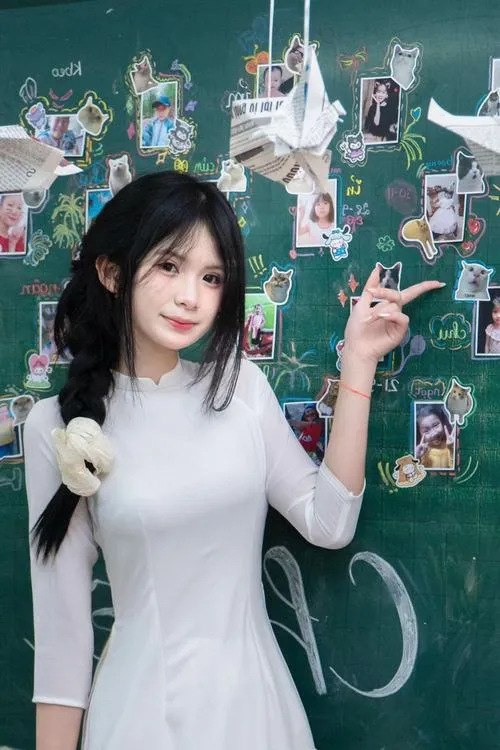 Phong vị ảnh nữ sinh cute pha cá tính nữ sinh kín đáo