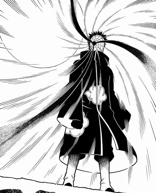 20+ Ảnh Obito Trắng Đen đẹp mặt nạ và ánh mắt nổi bật trong nền tối sâu