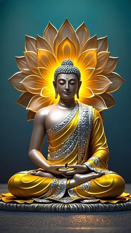 Sự tĩnh lặng hiện hữu qua hình ảnh Phật đẹp không gian sâu