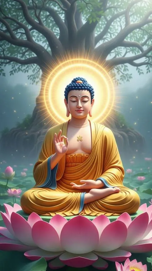 Ánh sáng từ bi lan tỏa trong hình ảnh Phật đẹp