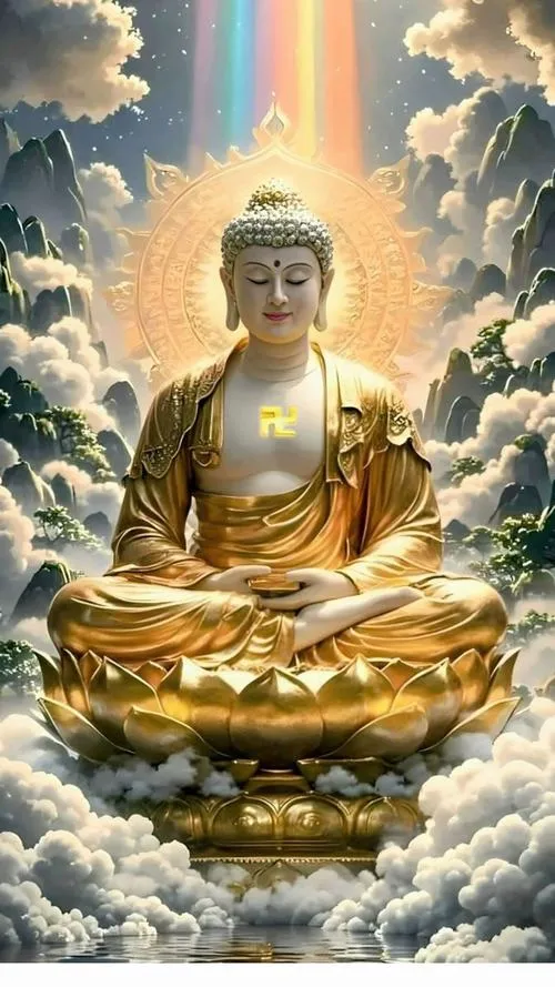 Hình ảnh Phật Thích Ca Mâu Ni 3D mang cảm giác thiền định sâu