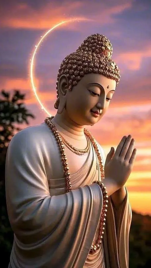 Ảnh Phật A Di Đà tỏa hào quang sáng